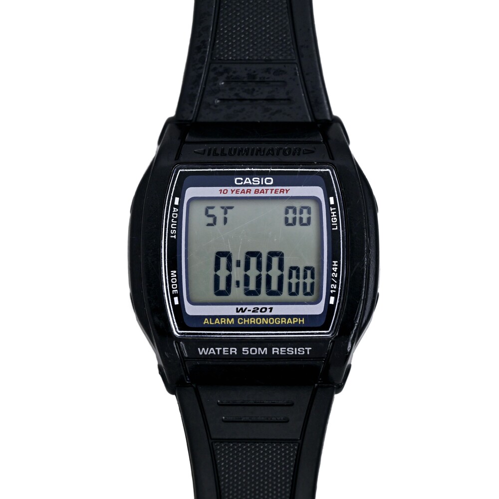 Casio Retro Unisex Black Resin Case LCD Preowned